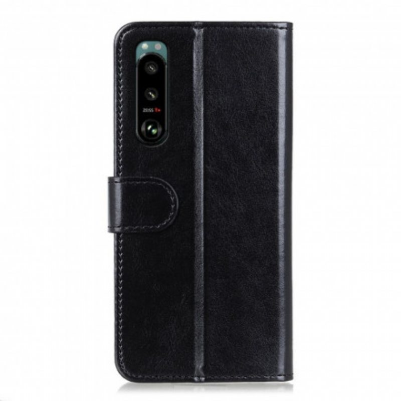 Flip Case Sony Xperia 5 III Faux Leather Finesse