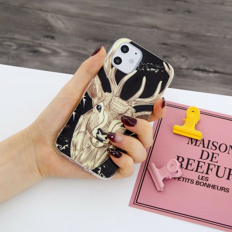 Case iPhone 12 / 12 Pro Fluoresoiva Majestic Deer