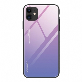 Case iPhone 12 / 12 Pro Karkaistu Lasi Ole Oma Itsesi