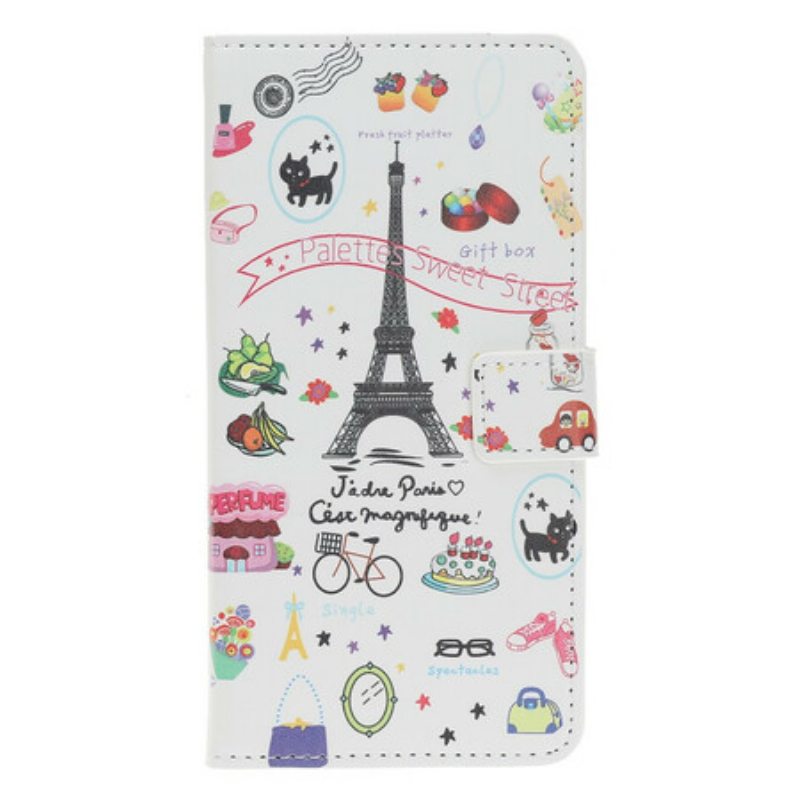 Flip Case iPhone 12 / 12 Pro Rakastan Pariisia