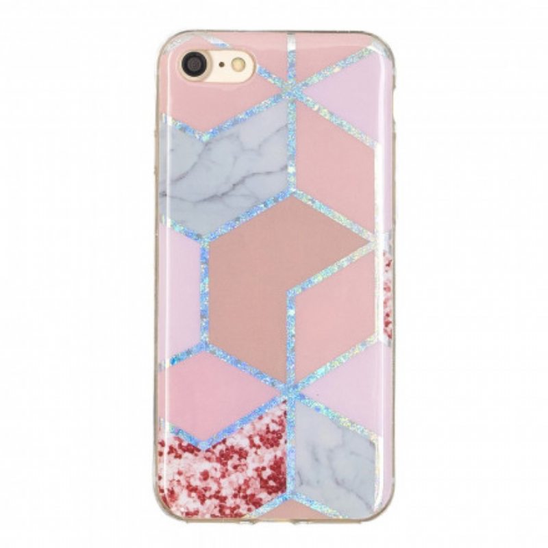 Case iPhone SE 3 / SE 2 / 8 / 7 Glitter Design Marble