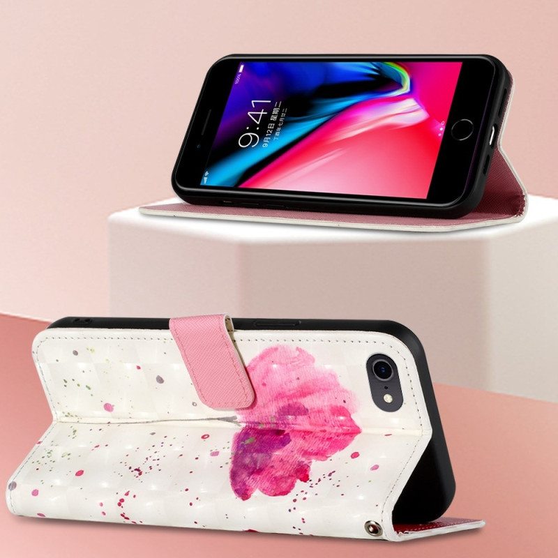 Case Nahkakotelo iPhone SE 3 / SE 2 / 8 / 7 Unikko