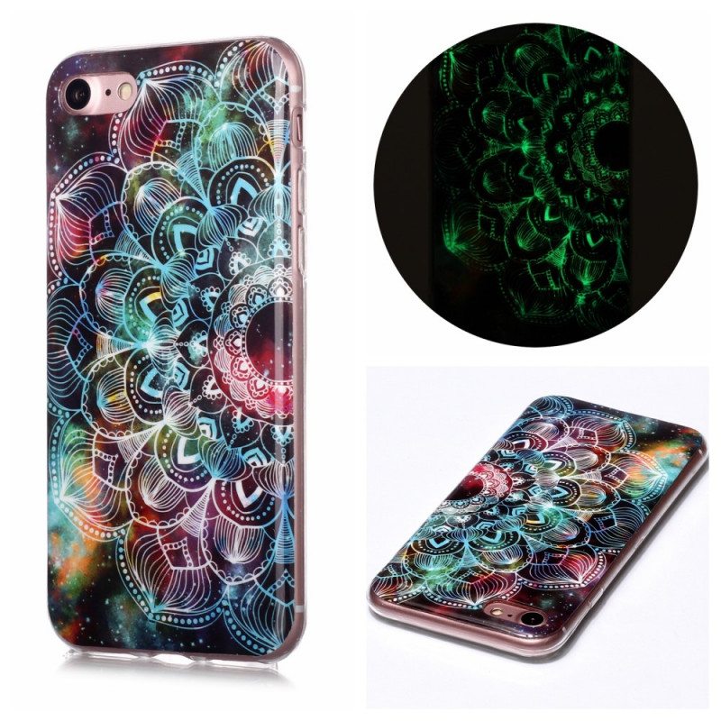 Kuori iPhone SE 3 / SE 2 / 8 / 7 Fluoresoiva Mandala