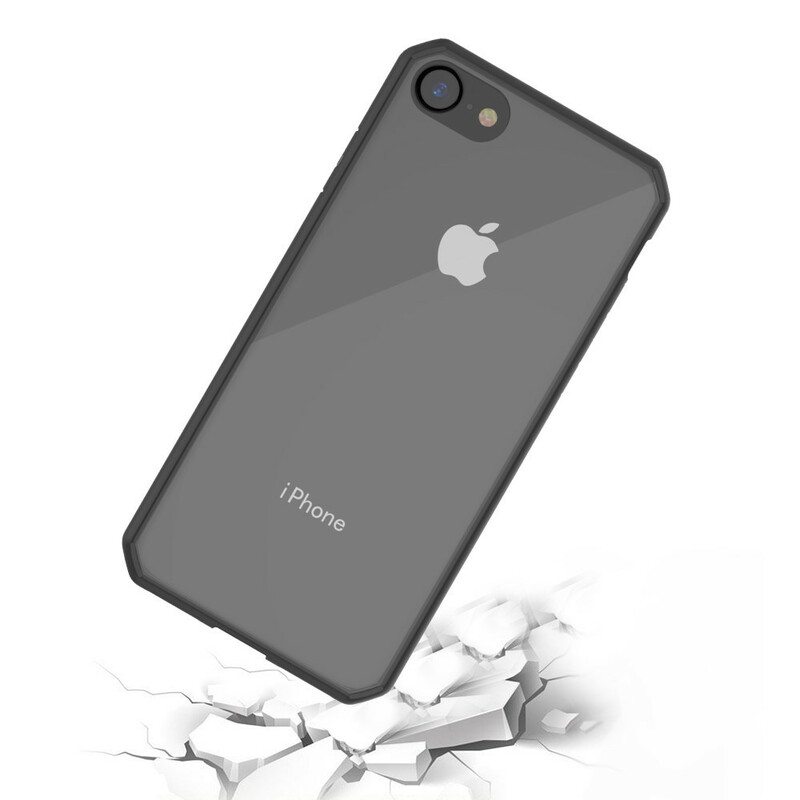 Kuori iPhone SE 3 / SE 2 / 8 / 7 Läpinäkyvät Värilliset Reunat