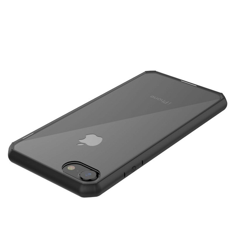 Kuori iPhone SE 3 / SE 2 / 8 / 7 Läpinäkyvät Värilliset Reunat