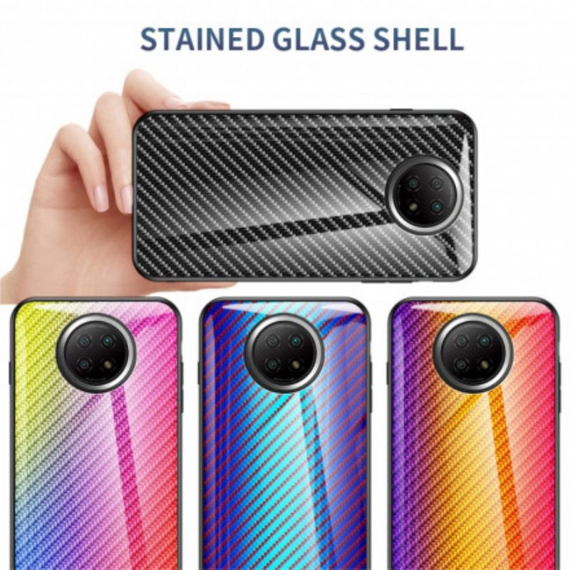 Case Xiaomi Redmi Note 9 5G Karkaistua Hiilikuitulasia