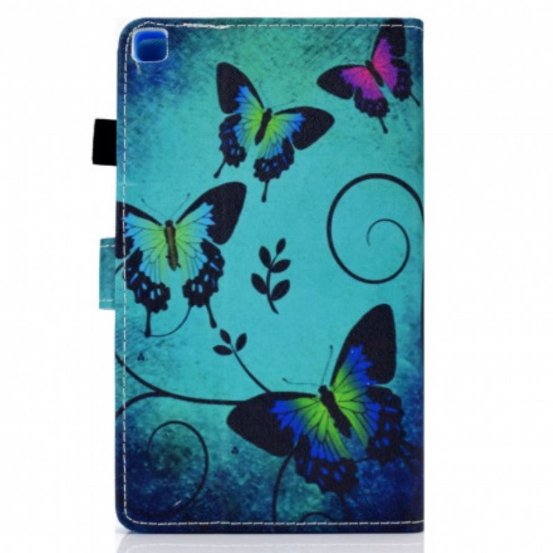 Flip Case Samsung Galaxy Tab A7 (2020) Ainutlaatuisia Perhosia