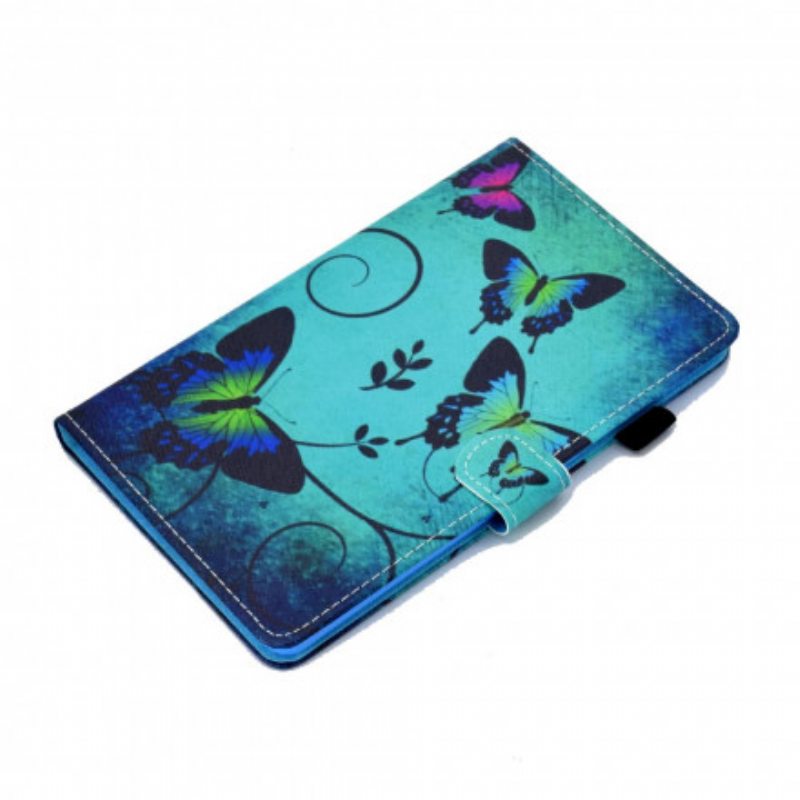 Flip Case Samsung Galaxy Tab A7 (2020) Ainutlaatuisia Perhosia