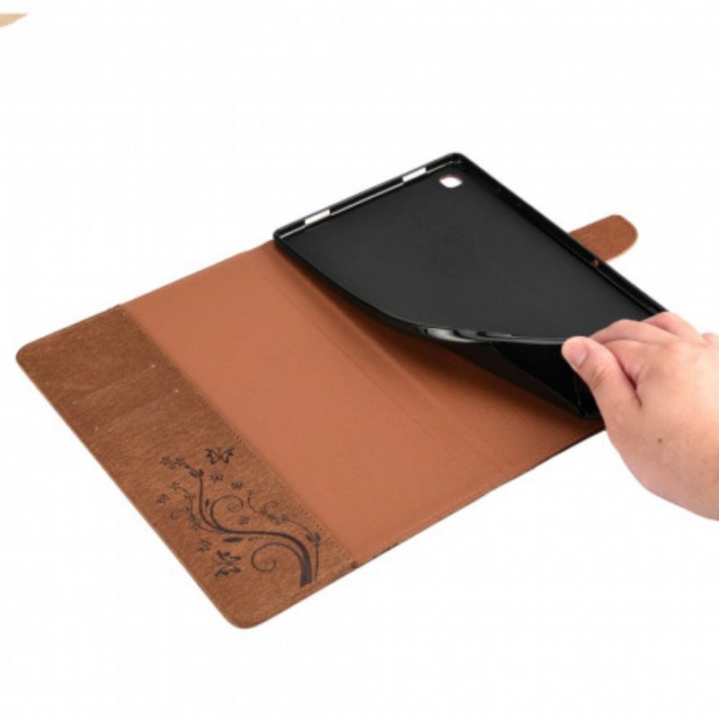 Flip Case Samsung Galaxy Tab A7 (2020) Kukkaperhoset