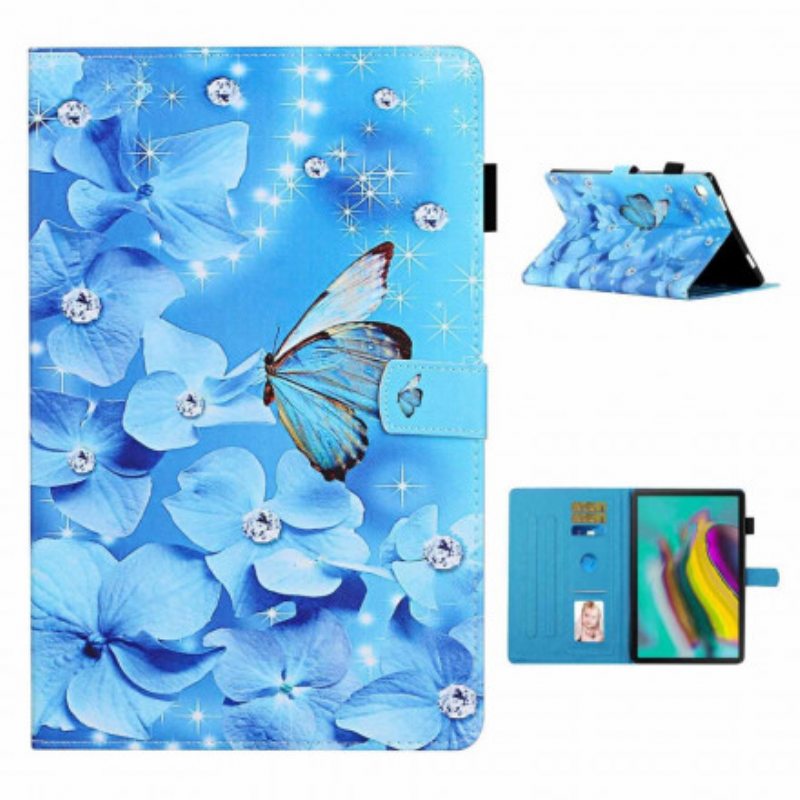 Flip Case Samsung Galaxy Tab A7 (2020) Timanttiperhoset