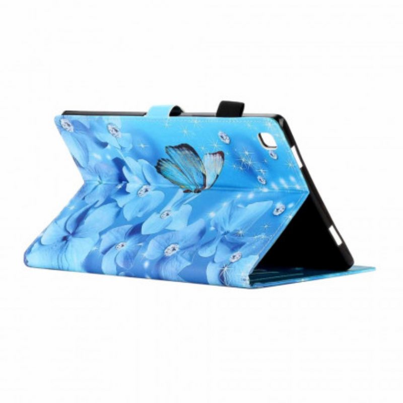 Flip Case Samsung Galaxy Tab A7 (2020) Timanttiperhoset