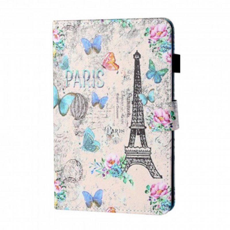 Kotelot Samsung Galaxy Tab A7 (2020) Eiffel-tornin Perhoset