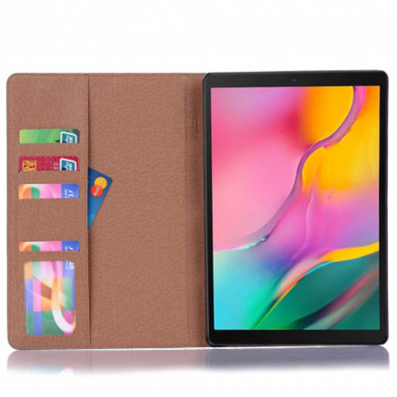 Kuoret Samsung Galaxy Tab A7 (2020) Keinonahkaiset Vintage-niitit