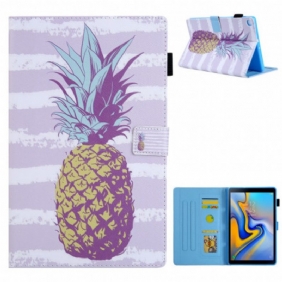 Nahkakotelo Samsung Galaxy Tab A7 (2020) Ananas Muotoilu