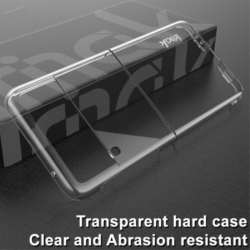 Case Samsung Galaxy Z Flip 4 Kotelot Flip Imak Läpinäkyvä