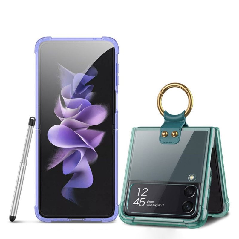 Case Samsung Galaxy Z Flip 4 Kotelot Flip Sävytetty Gkk Stylus -kynällä