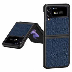 Case Samsung Galaxy Z Flip 4 Kotelot Flip Teksturoitu Nahkatyyli