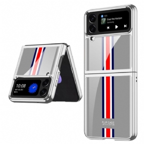 Kuori Samsung Galaxy Z Flip 4 Kotelot Flip Gkk Kolmivärinen Karkaistu Lasi