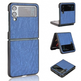 Kuori Samsung Galaxy Z Flip 4 Kotelot Flip Leather Effect Pehmeys