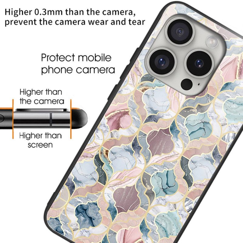 Case iPhone 16 Pro Max Puhelinkuoret Karkaistu Lasi Painettu Kuvio