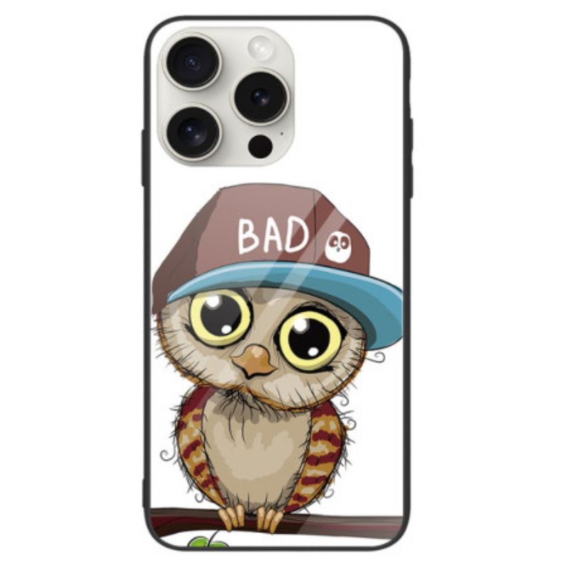 Kuori iPhone 16 Pro Max Bad Owl Tempered Glass Suojakuori