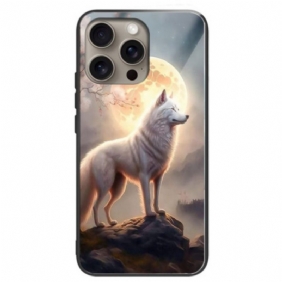 Kuori iPhone 16 Pro Max Moonlight Wolf Karkaistu Lasi