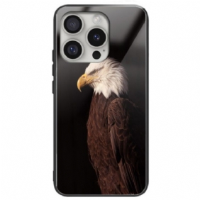 Kuori iPhone 16 Pro Max Tempered Glass Eagle Pattern Pattern Suojakuori