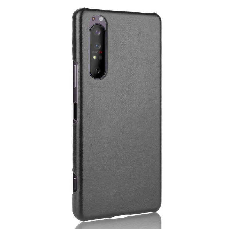 Case Sony Xperia 1 II Litsi-nahkaefekti