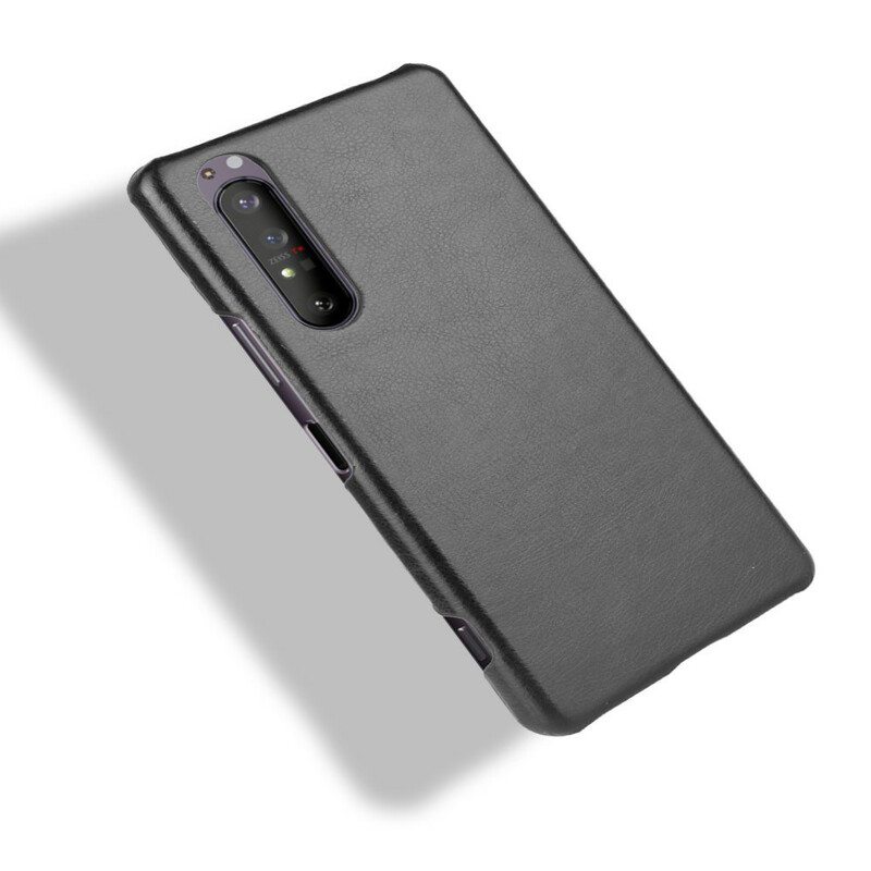 Case Sony Xperia 1 II Litsi-nahkaefekti