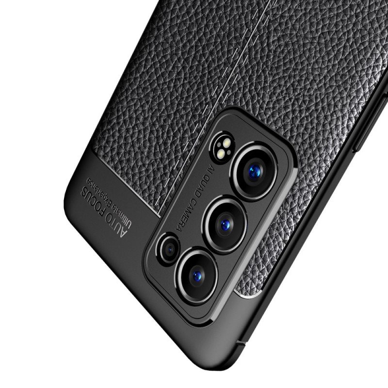 Case Oppo Reno 6 Pro 5G Litchi Double Line Nahka