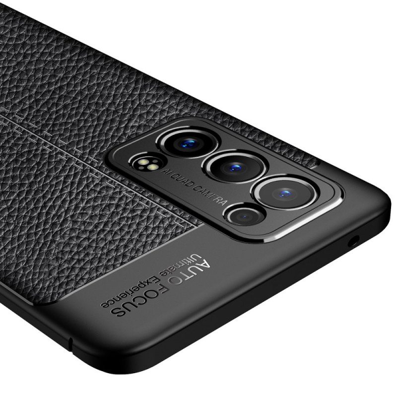 Case Oppo Reno 6 Pro 5G Litchi Double Line Nahka