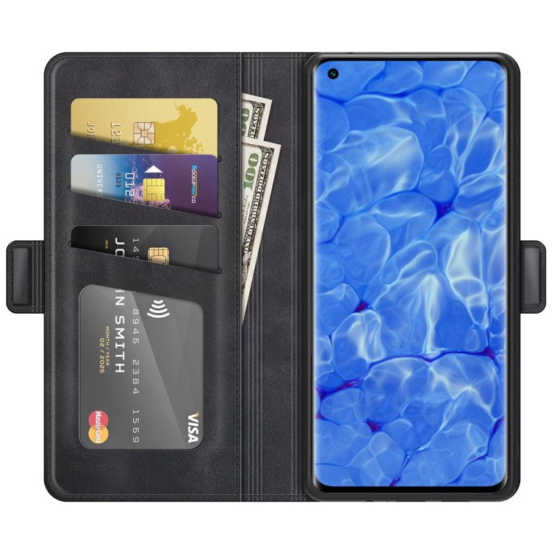 Flip Case Oppo Reno 6 Pro 5G Skin-touch-pehmeä Kaksoislukko