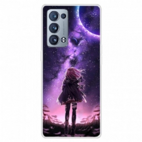 Kuori Oppo Reno 6 Pro 5G Violetti Kuu