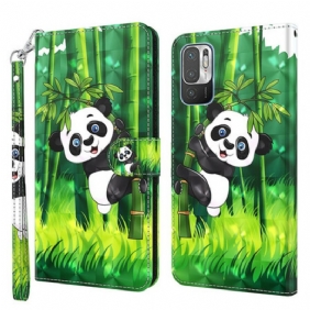 Kotelot Xiaomi Redmi Note 10 5G Panda Ja Bambu