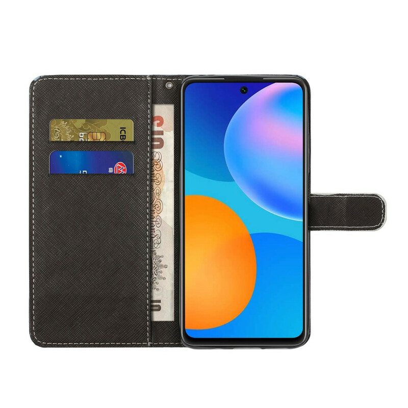 Kotelot Xiaomi Redmi Note 10 5G Suojaketju Kuori Strappy Kissansilmät