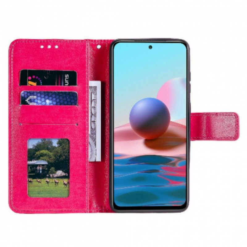 Nahkakotelo Xiaomi Redmi Note 10 5G Auringon Mandala