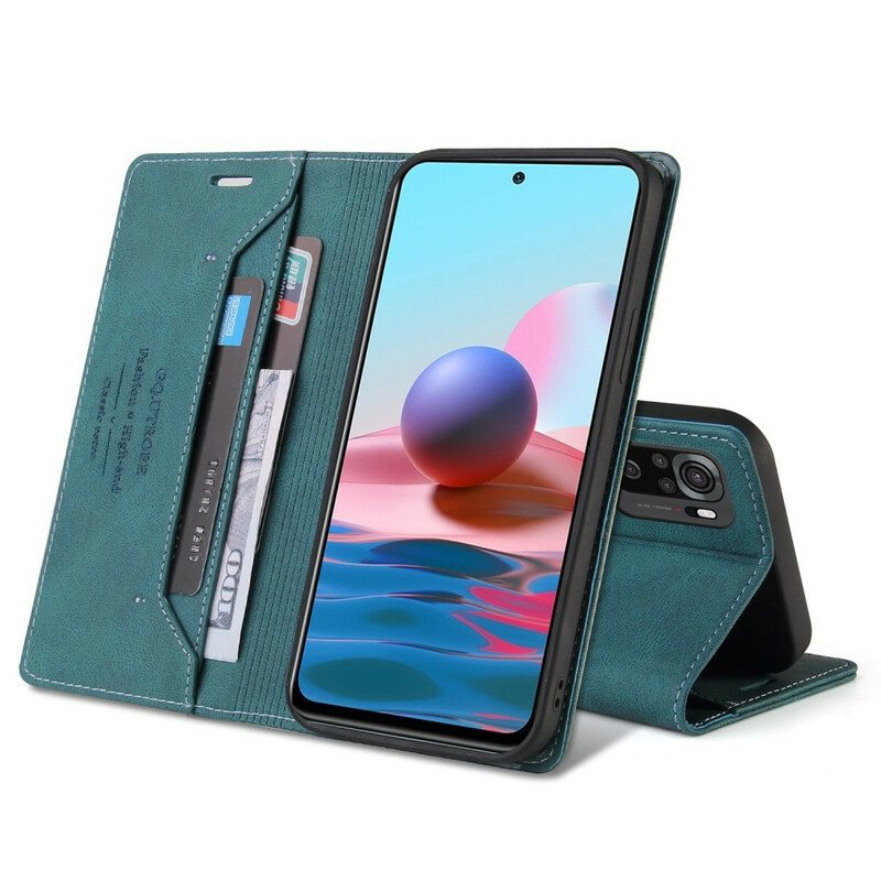 Puhelinkuoret Xiaomi Redmi Note 10 5G Kotelot Flip Keinonahka Gq.utrobe