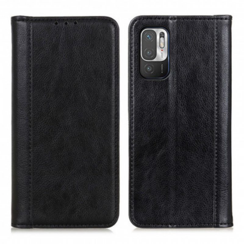 Puhelinkuoret Xiaomi Redmi Note 10 5G Kotelot Flip Litchi Split Leather -versio