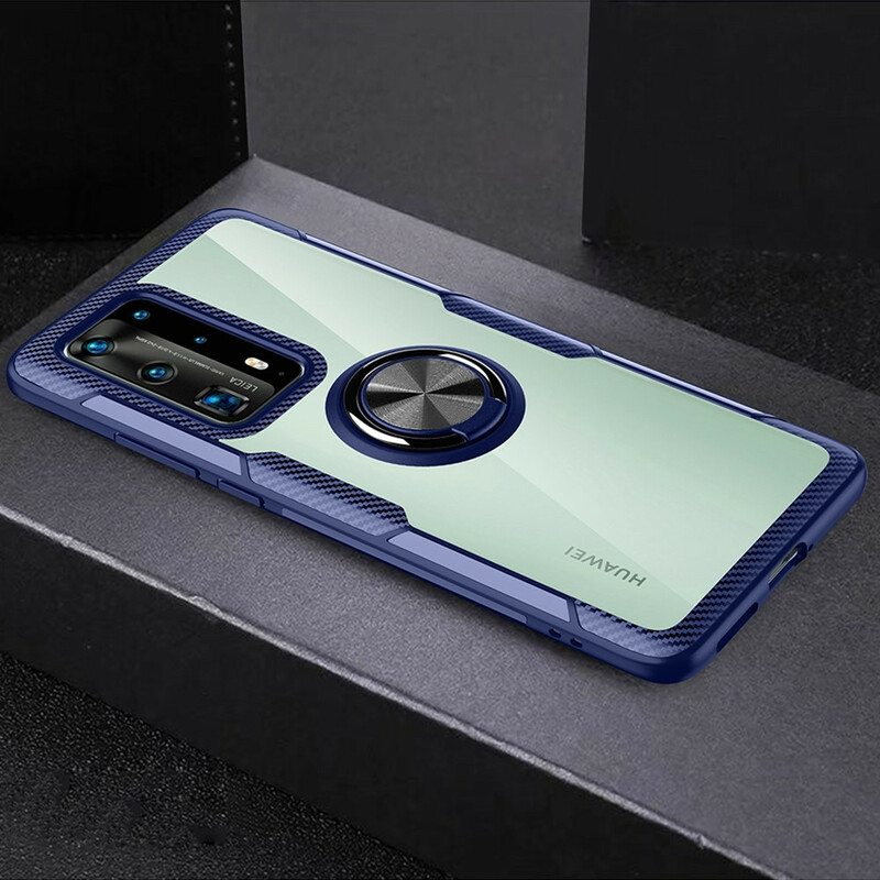 Case Huawei P40 Pro Läpinäkyvä Premium-metallirengas