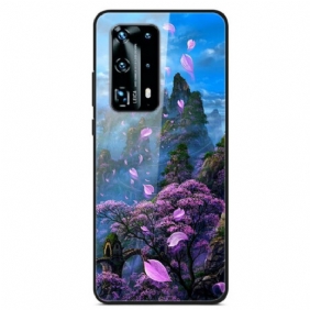 Kuori Huawei P40 Pro Fantasia Maisema Karkaistu Lasi