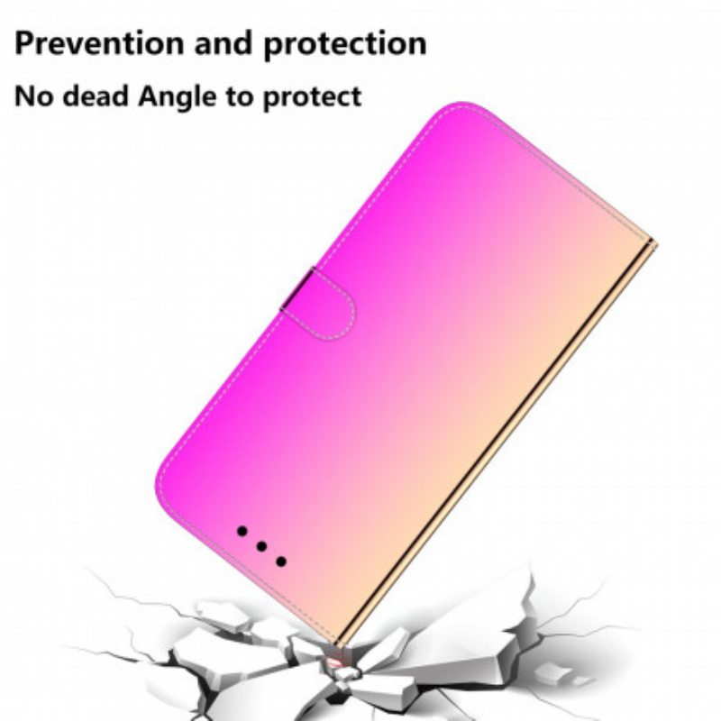 Nahkakotelo Huawei P40 Pro Keinonahkainen Peilin Kansi