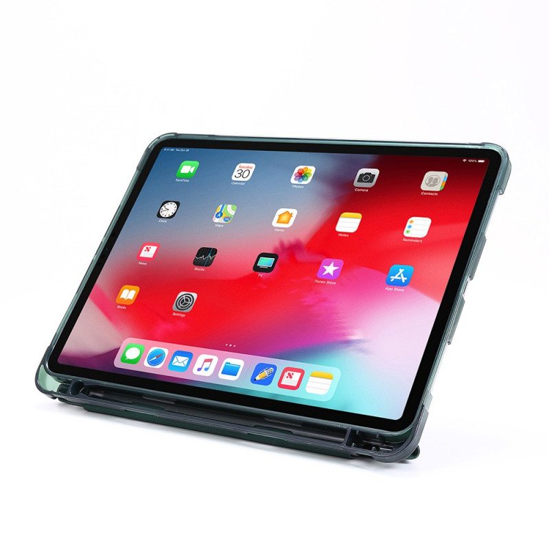 Puhelinkuoret iPad Pro 12.9" (2021) Nahkavaikutteinen Taitettava Kansi