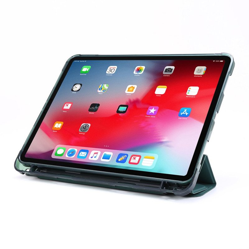 Puhelinkuoret iPad Pro 12.9" (2021) Nahkavaikutteinen Taitettava Kansi