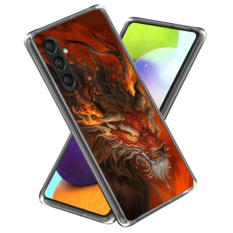 Kuori Samsung Galaxy A16 5g Fire Tiger Silikoni Suojakuori