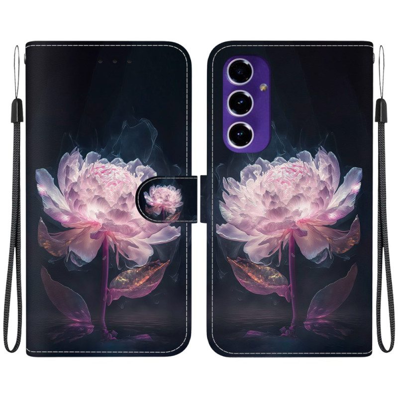 Nahkakotelo Samsung Galaxy A16 5g Violetti Pioni