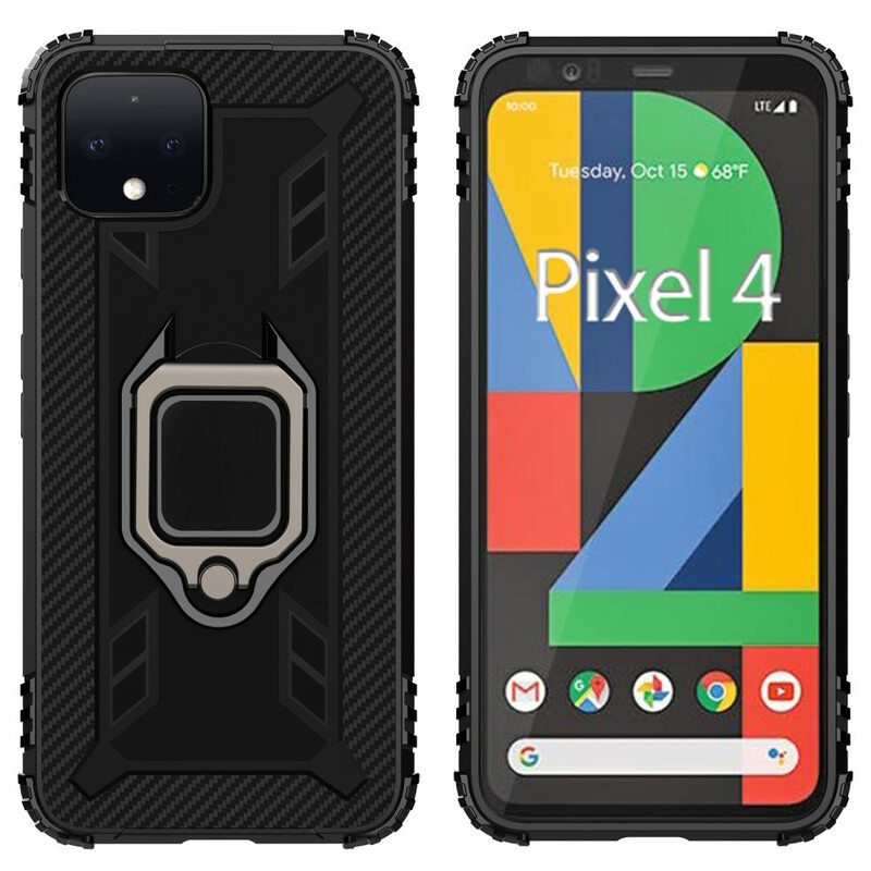 Kuori Google Pixel 4 Sormus Ja Hiilikuitu