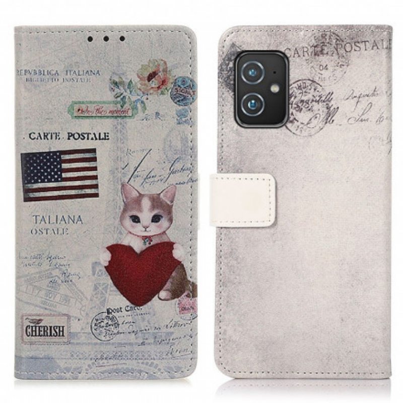 Kotelot Asus Zenfone 8 Traveller Cat