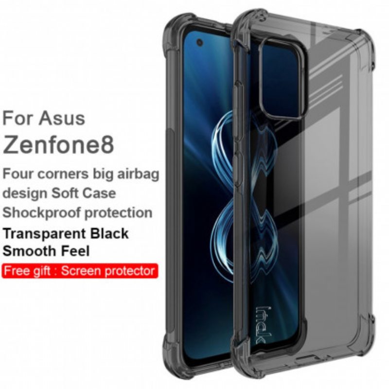 Kuori Asus Zenfone 8 Läpinäkyvä Silkkinen Imak