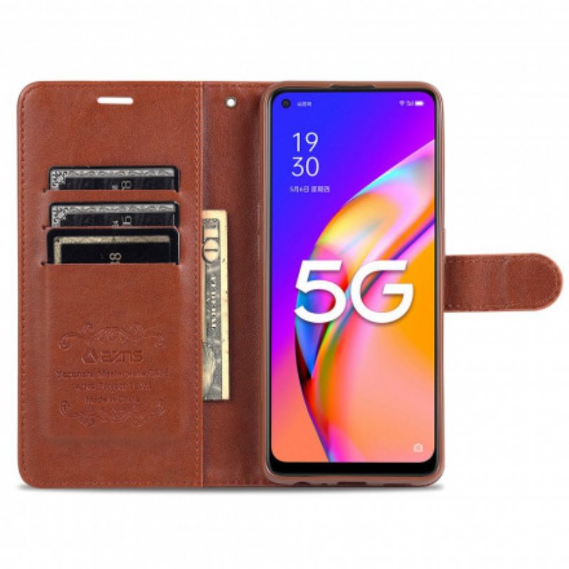 Flip Case Oppo A94 5G Azns Keinonahkaa