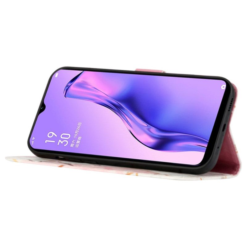 Kotelot Oppo A94 5G Geometrinen Marmori Hihnalla